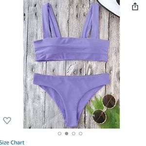 Zaful Bandeau Bikini Set